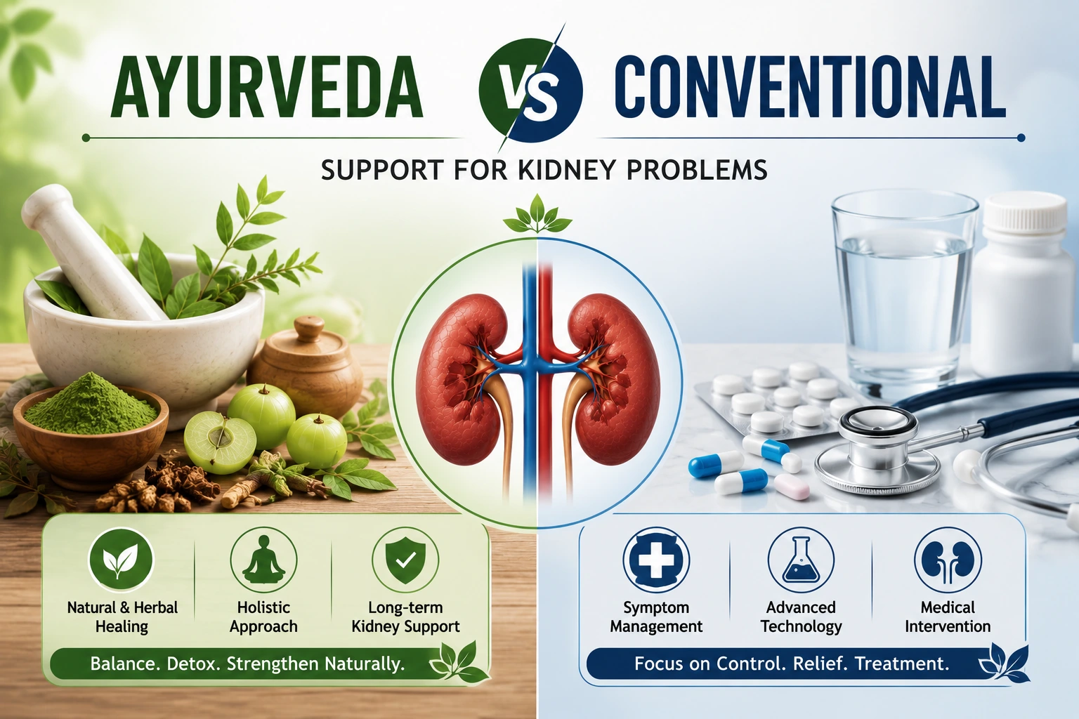 Ayurveda vs Conventional Support for Kidney Problems